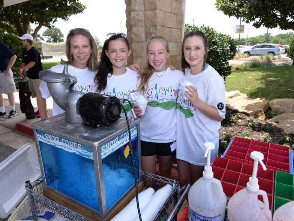 Snow cones at TSRHC KidSwing Golf Tournament