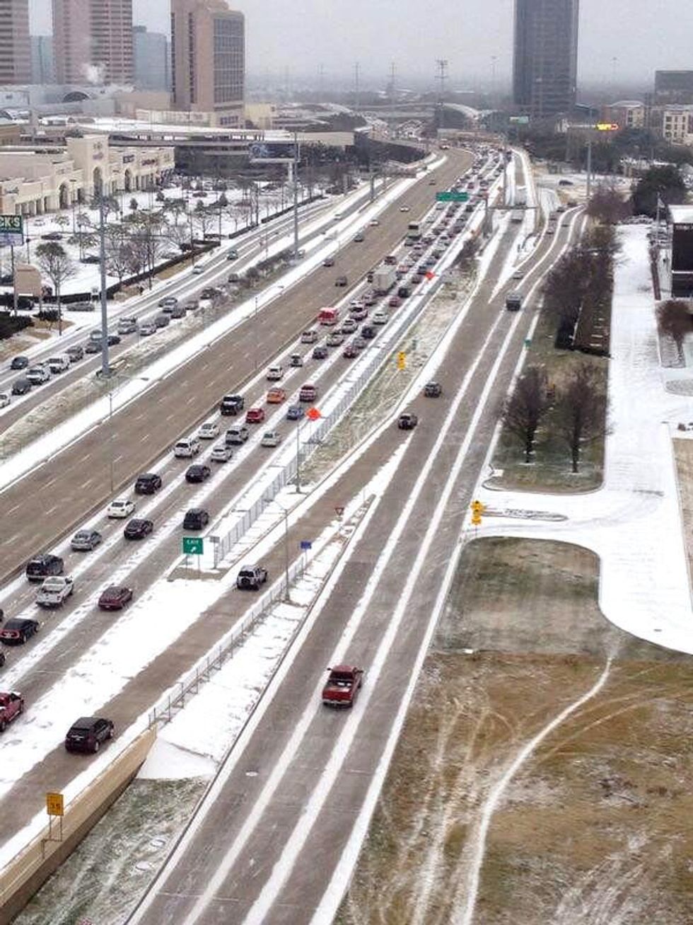 Snowy city of Dallas declares 'Ice Force Level 1' in effect