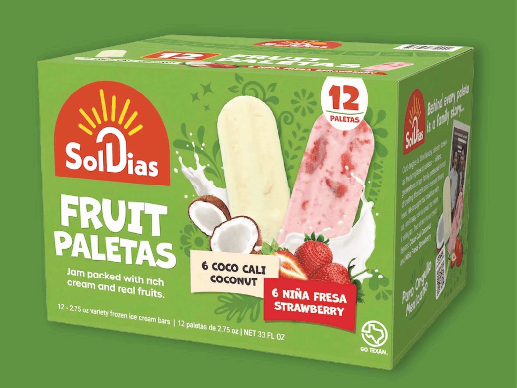 Sol Dias paletas from Haltom City