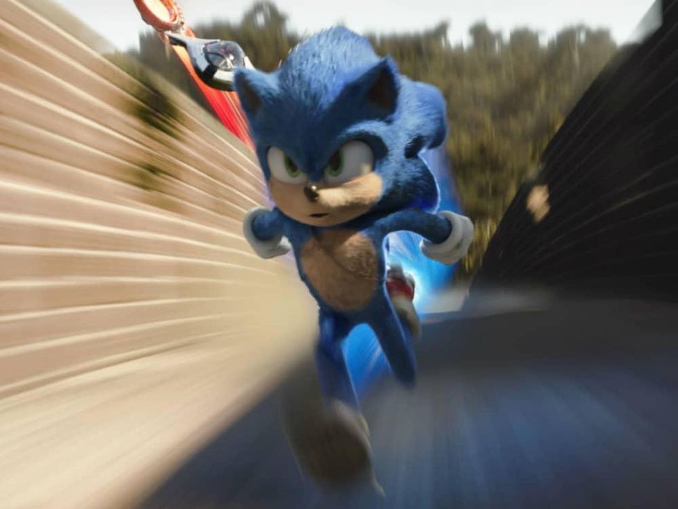 Sonic (Ben Schwartz) in Sonic the Hedgehog