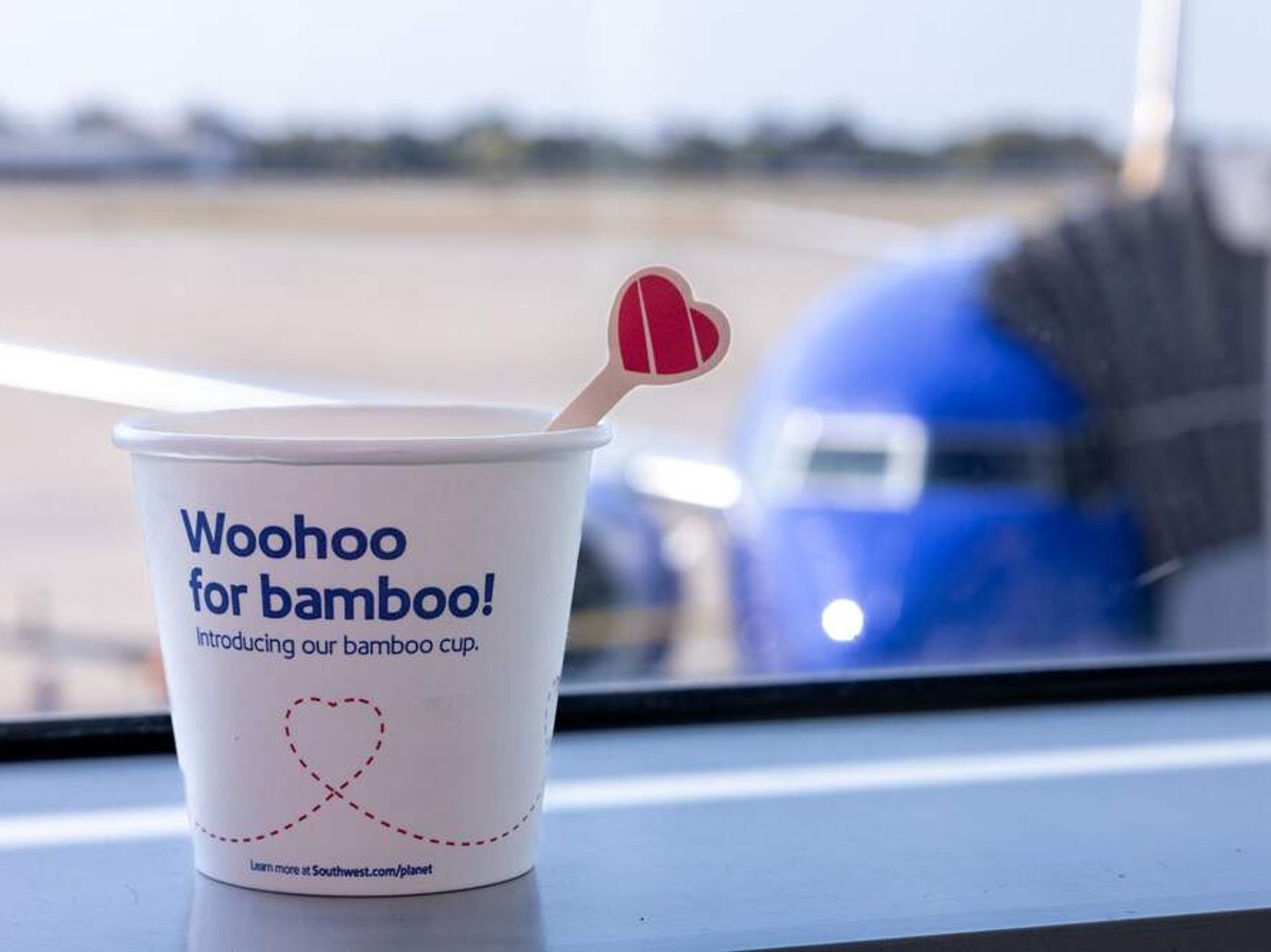 Southwest Airlines bamboo cup