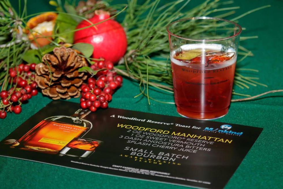 Spiced cherry Manhattan