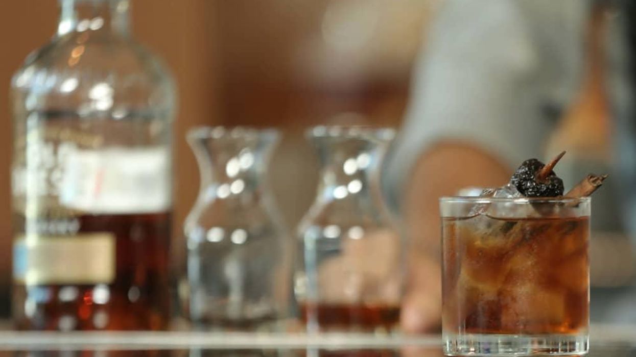 Spiced chocolate old fashioned made with Old Forester Kentucky Straight Bourbon Whisky