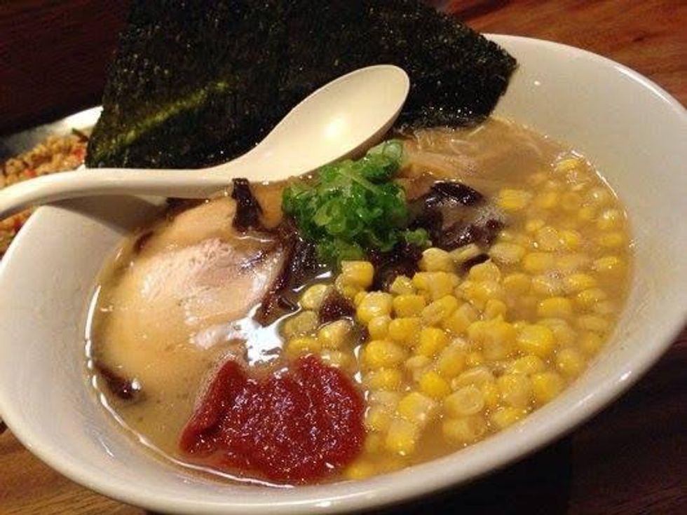 Spicy tonkotsu shoyo at Monta Ramen