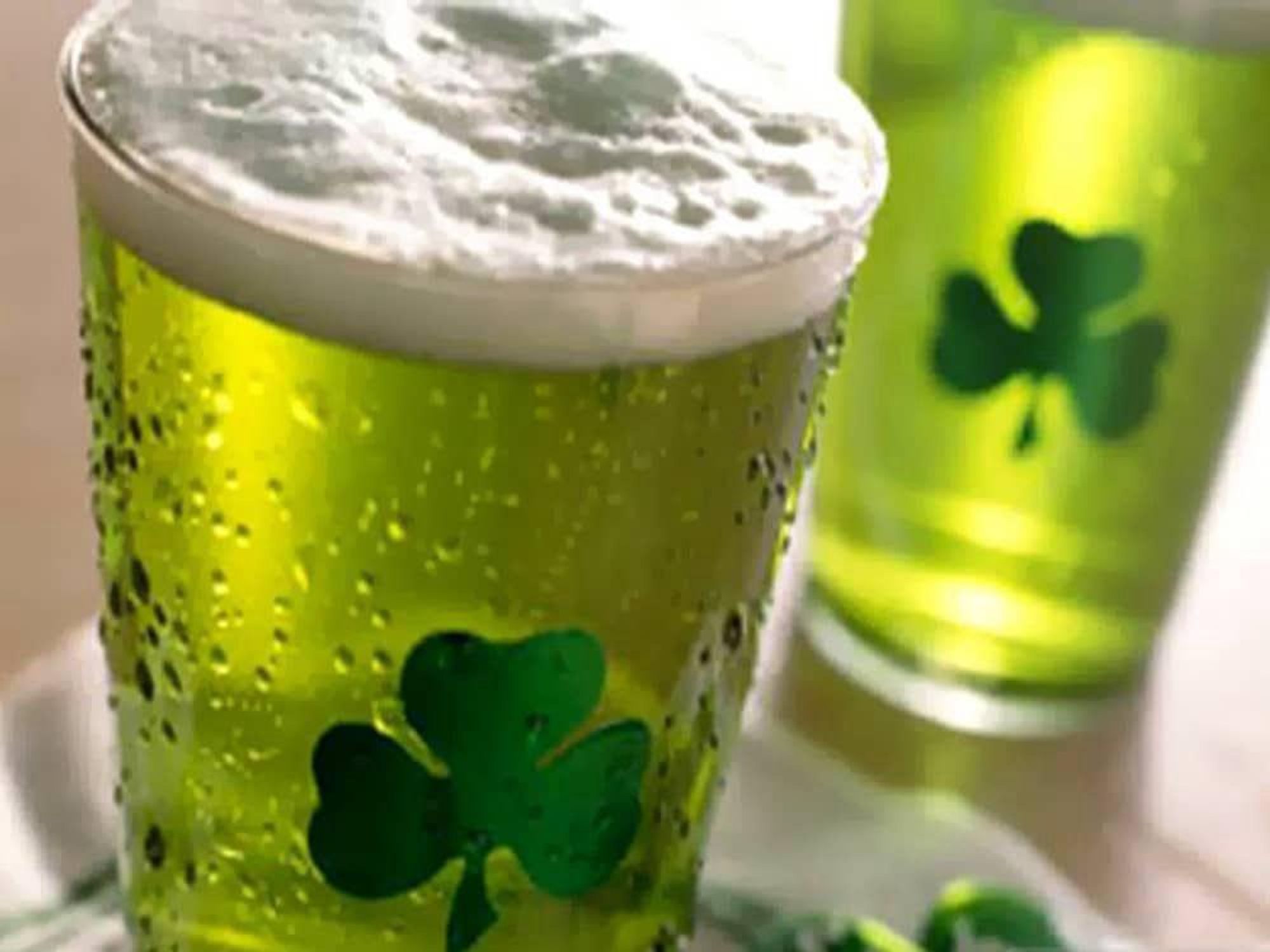 St. Patrick's Day, green beer, shamrock