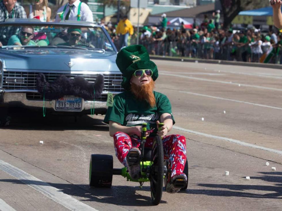 Partiers dressed in 50 shades of green descend on Greenville for St