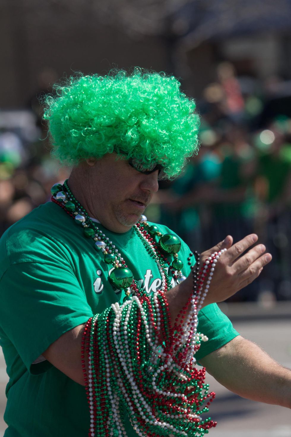 Partiers dressed in 50 shades of green descend on Greenville for St