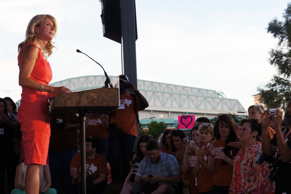 Stand With Texas Women Discovery Green Wendy Davis