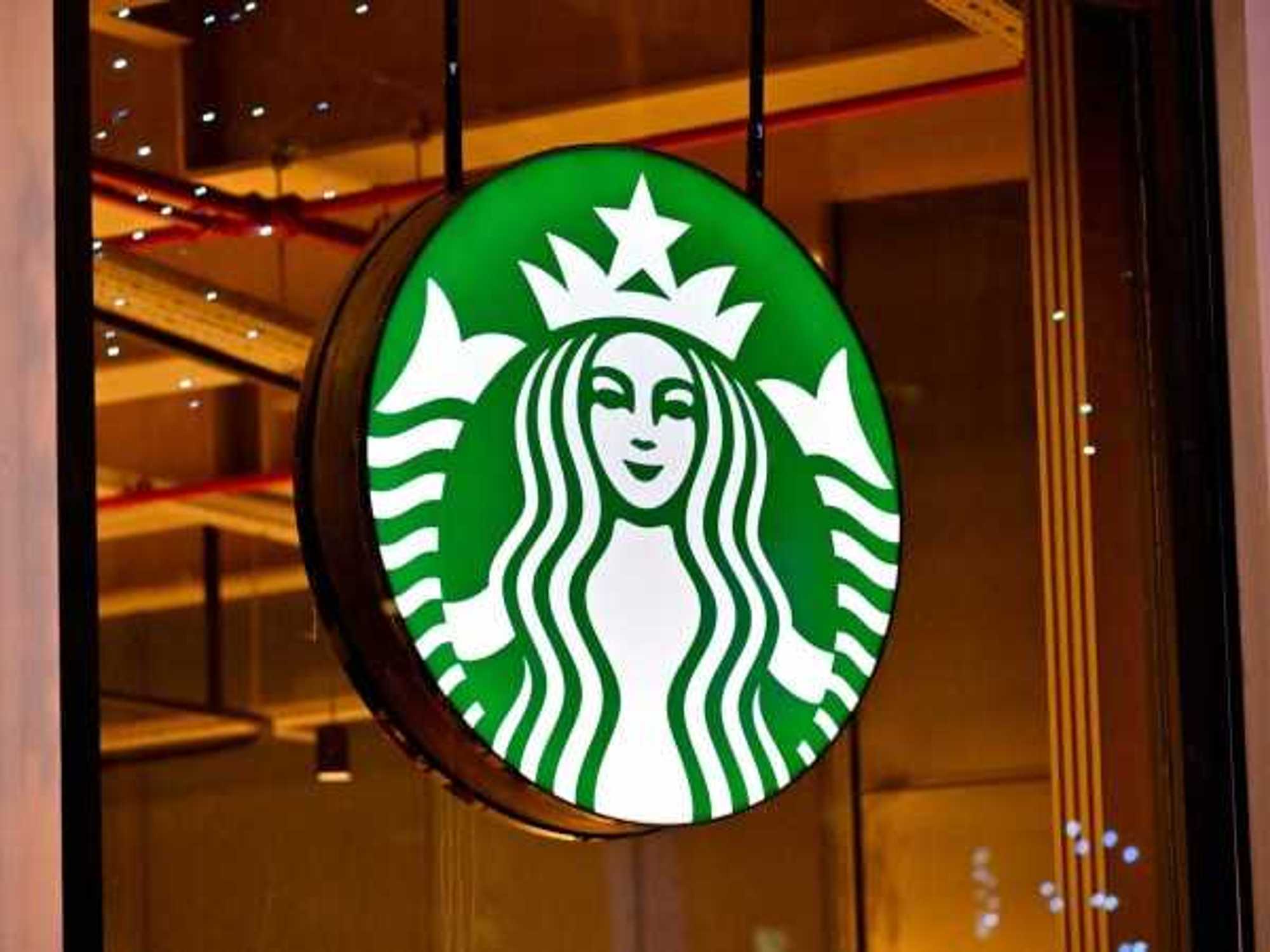 Starbucks café logo sign