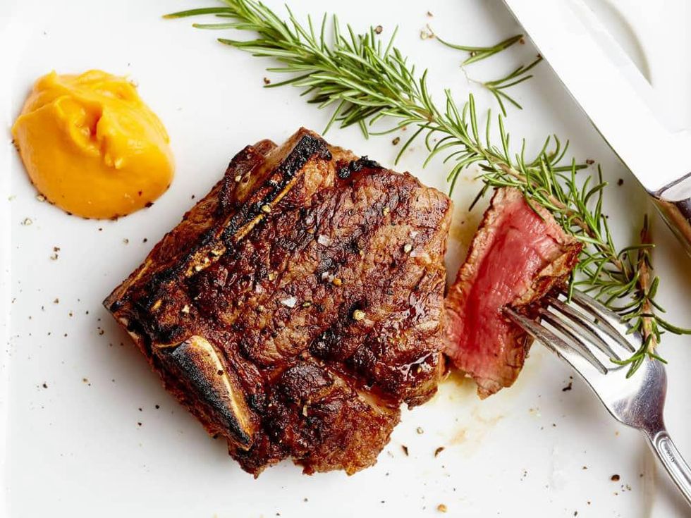 Steak at Al Biernat's restaurant in Dallas