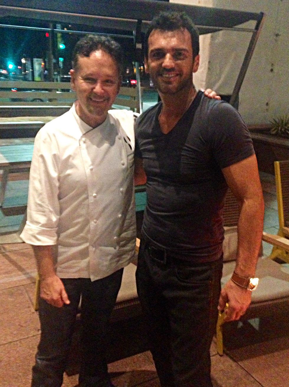 Stephan Pyles and Tony Dovolani at San Salvaje