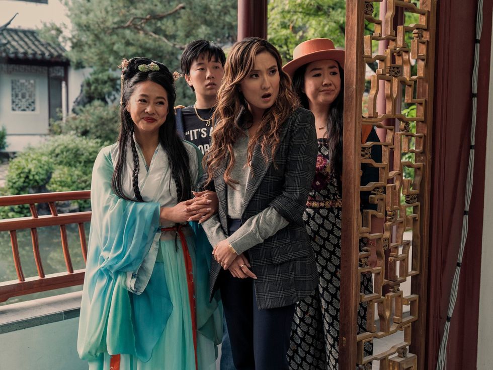 Stephanie Hsu, Sabrina Wu, Ashley Park, and Sherry Cola in Joy Ride