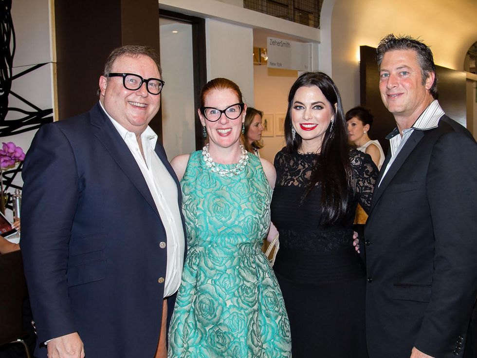 Steve & Anne Stodgehill, D'Andra Simmons, Jeremy Lock, dallas art fair preview gala