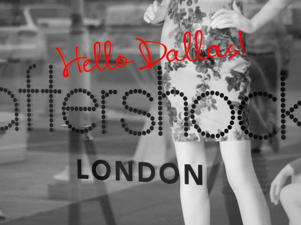 Store window at Aftershock London in Dallas