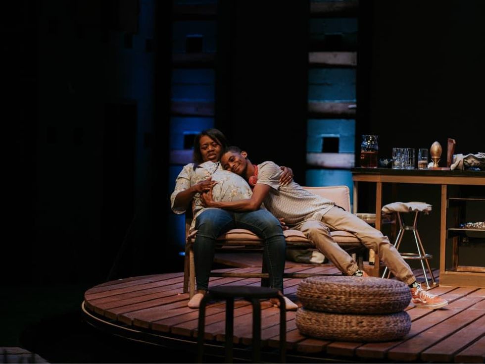 Stormi Demerson and Elliot Marvin Sims in Bread at WaterTower Theatre