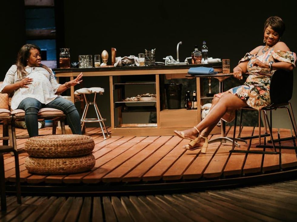 Stormi Demerson and M. Denise Lee in Bread at WaterTower Theatre