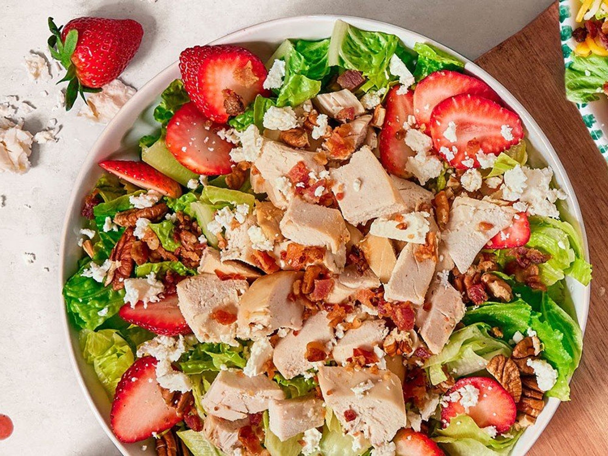 Strawberry salad cowboy chicken