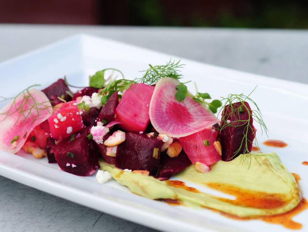 Summer salad at Bolsa restaurant in Dallas