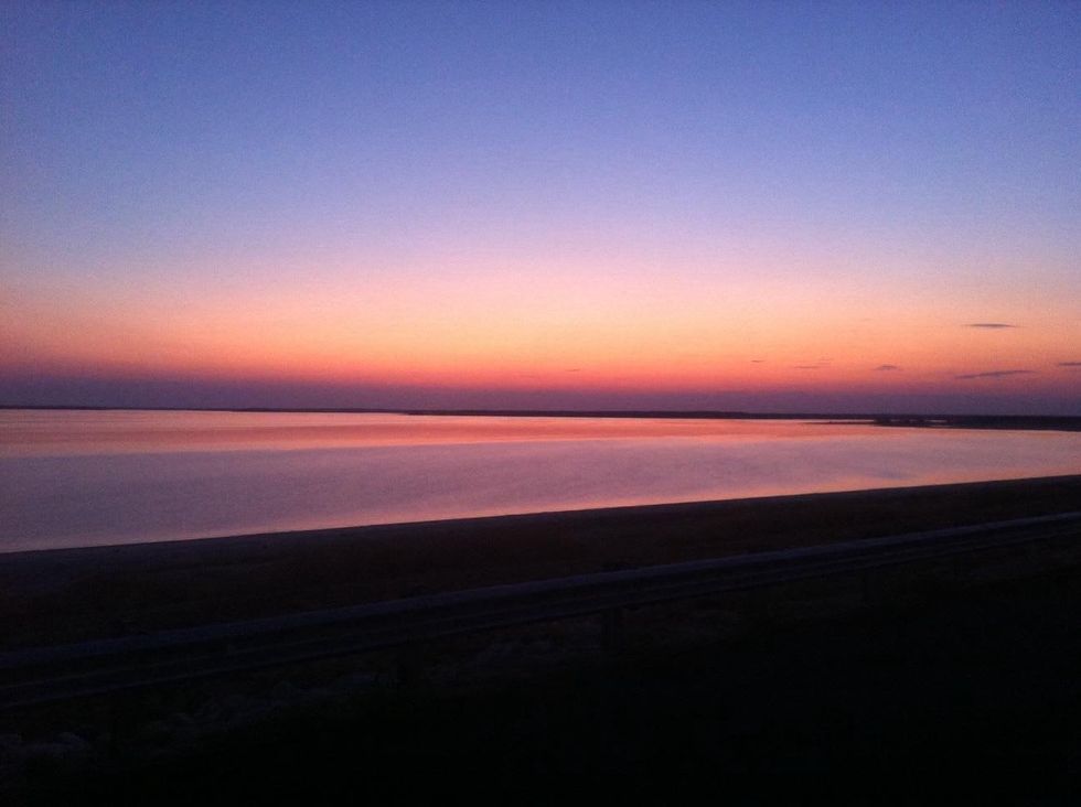 Sunset over Lake Somerville