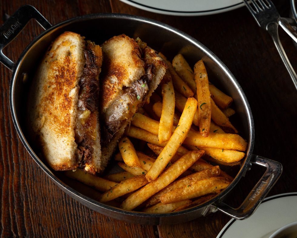 Supper's new short ribbed grilled cheese at Hotel Emma in San Antonio