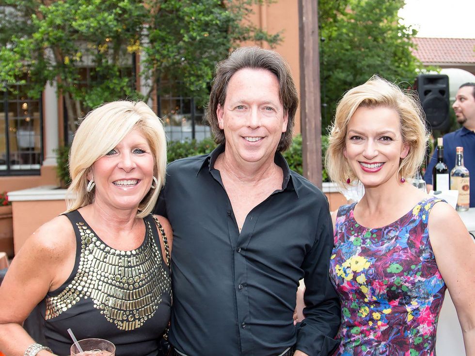 Susan Spain, Gerald Attrick, Kate Rose Marquez, taca party on the green