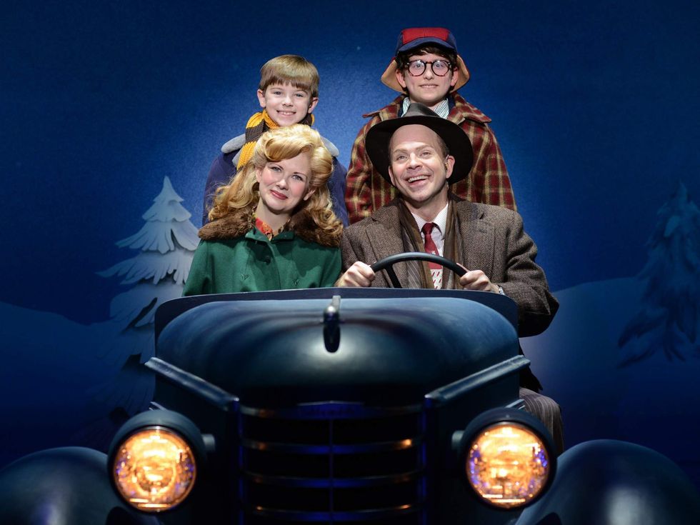 Susannah Jones, Christopher Swan, Cal Alexander, and Colton Maurer in A Christmas Story, The Musical