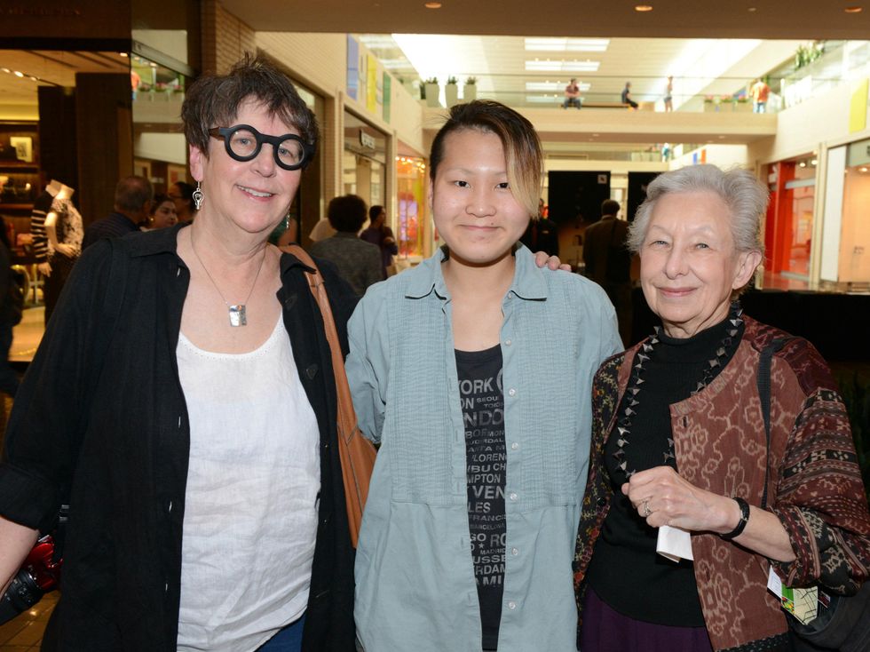 Suzanne O'Brien, Maisie O'Brien, Ruth Anderson, Ivan Navarro exhibit