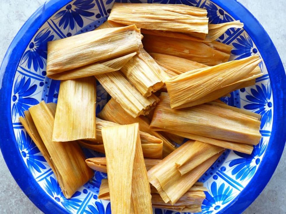 Sylvia's Enchilada Kitchen tamales on plate