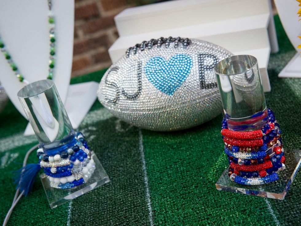 table 5, Kelly Ervine, Haley Finucane, Jordan Liberty, Alyssa Harker, Chelsea Sproles, Sue Schwartz, SJ Loves B \u201cGlam Up Your Gameday\u201d