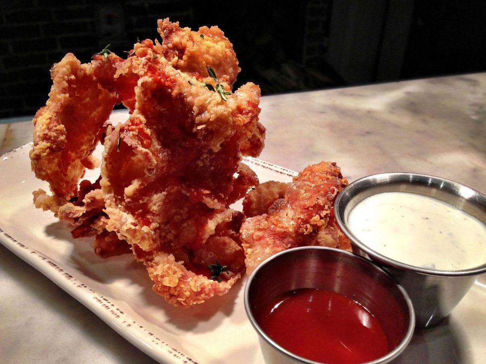 Table & Tavern, fried chicken skin