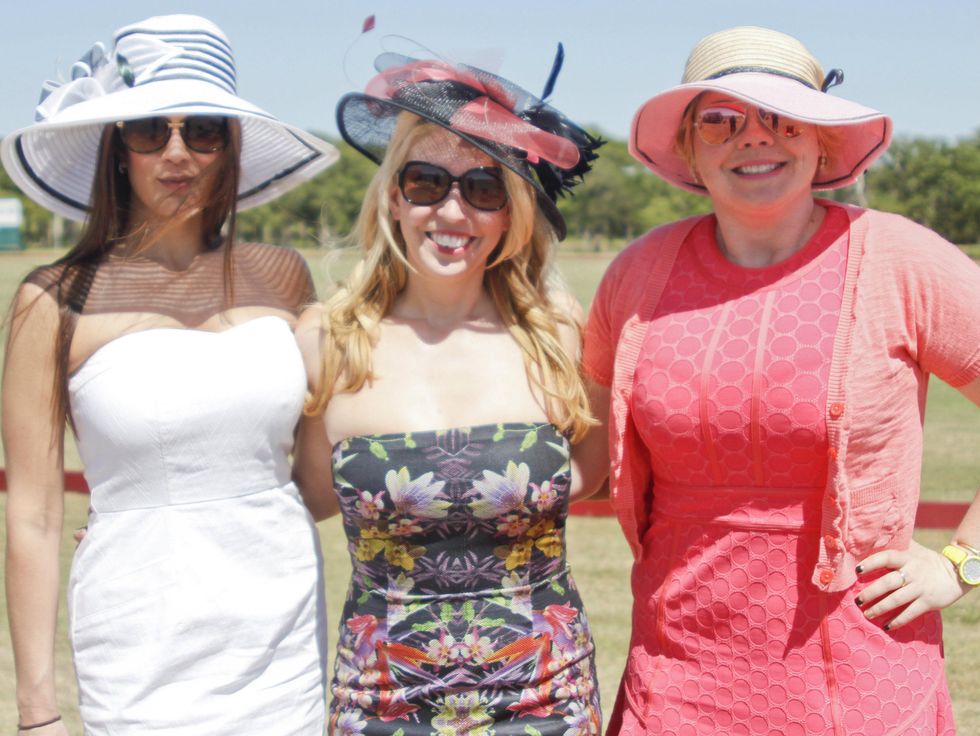 Tammy Shaffer, Kristin Kelley of Project Transformation, Melissa Williams, polo on the lawn
