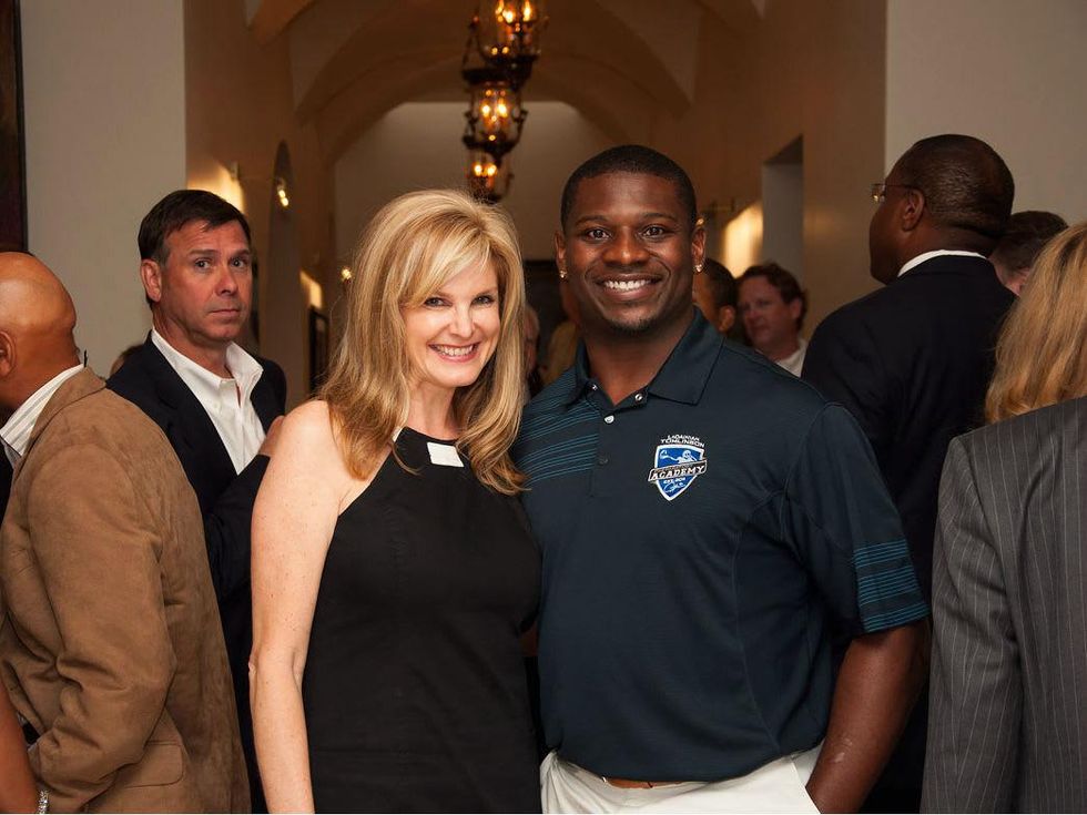 Tanya Foster, LaDainian Tomlinson, After School All Stars event