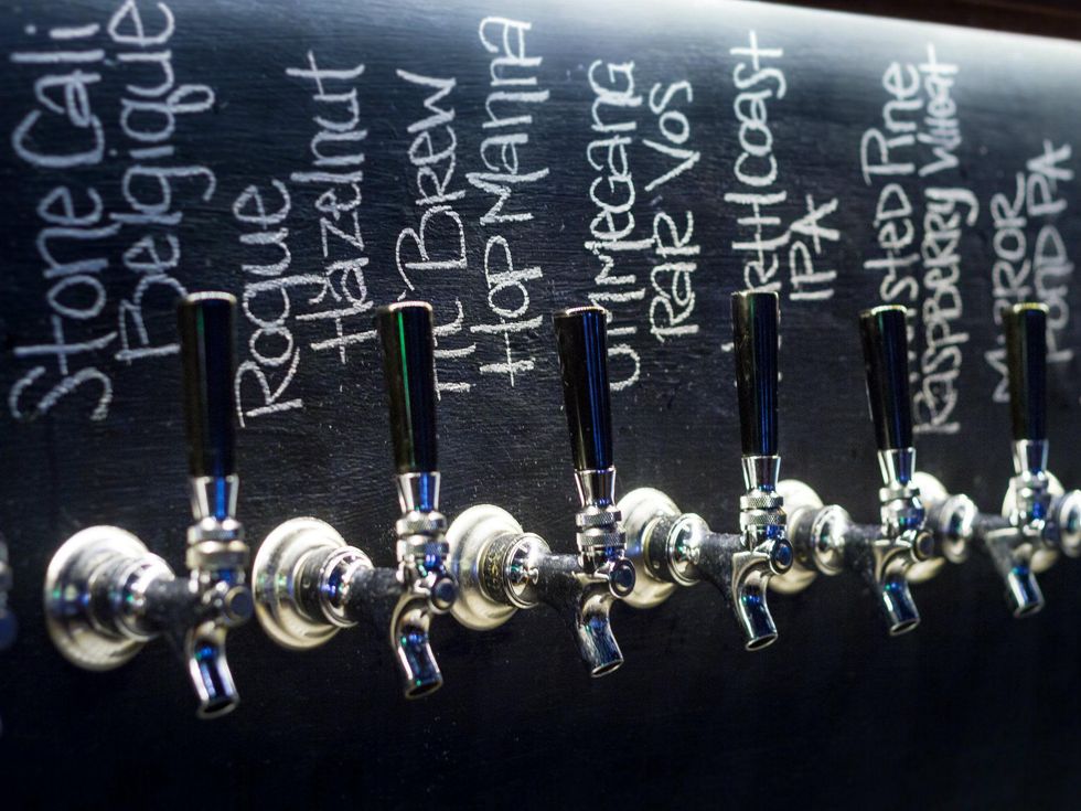 Tap wall at Bryan Street Tavern in Dallas