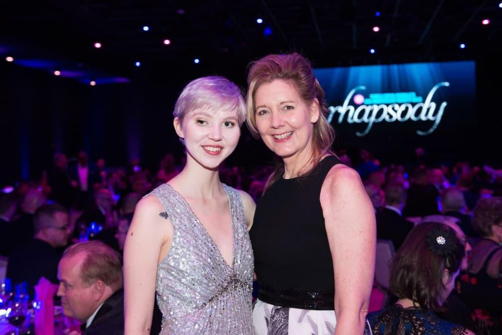 Tate Sands, trustee of The Moozie Foundation, and Lynn Fisher of the Rosewood Corporation.