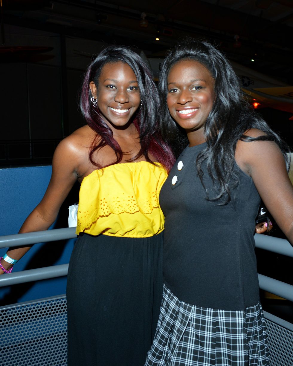 Taylor Blackshear and Teia Collier at No Tie Dinner & Dessert Party