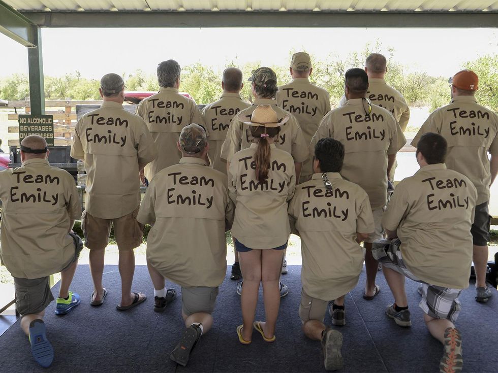 team emily, clay shooting