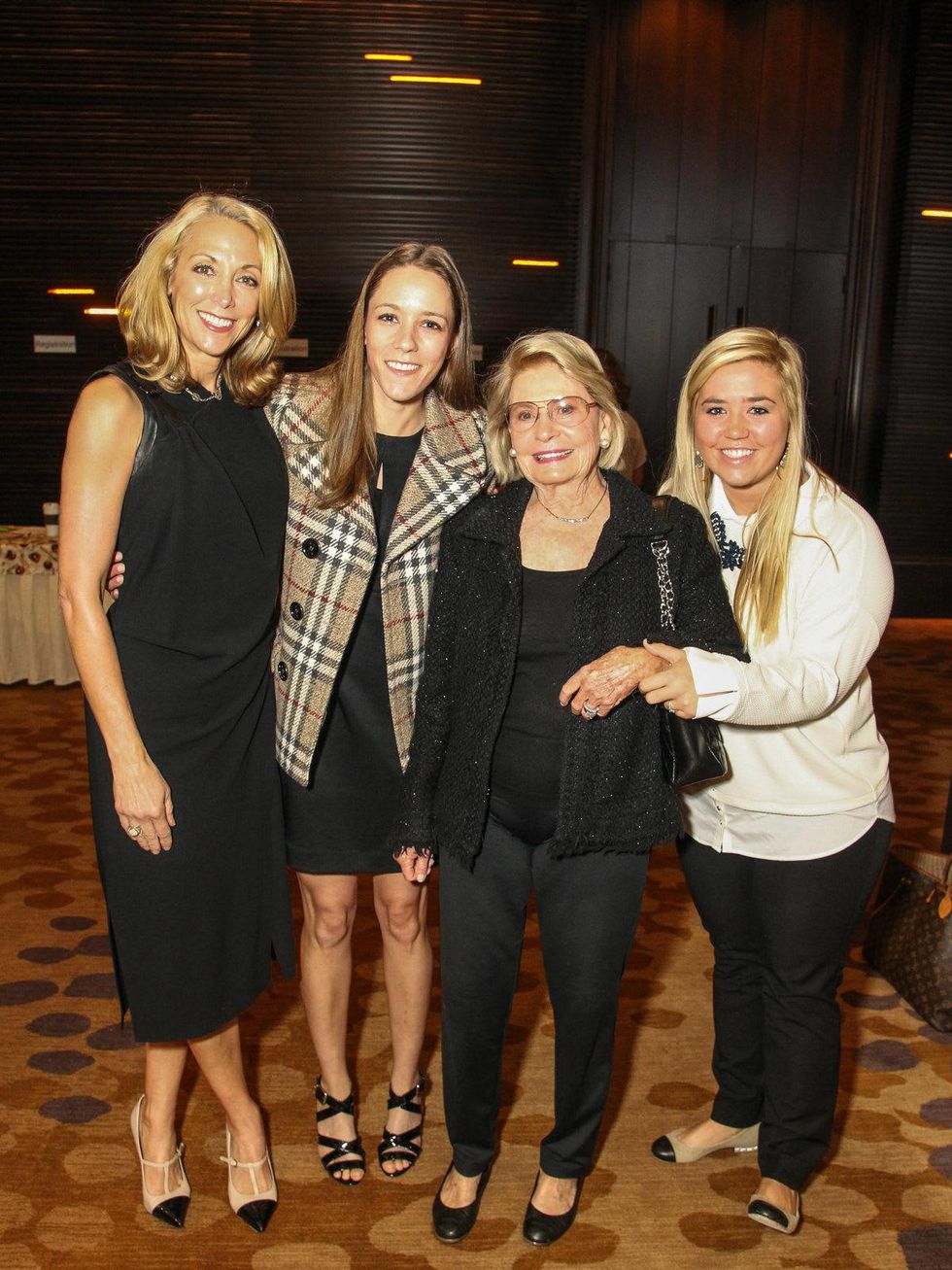 Terry Bentley Hill, Kadie Hill, Beth Bradshaw and Peyton Blackwell, Care Breakfast