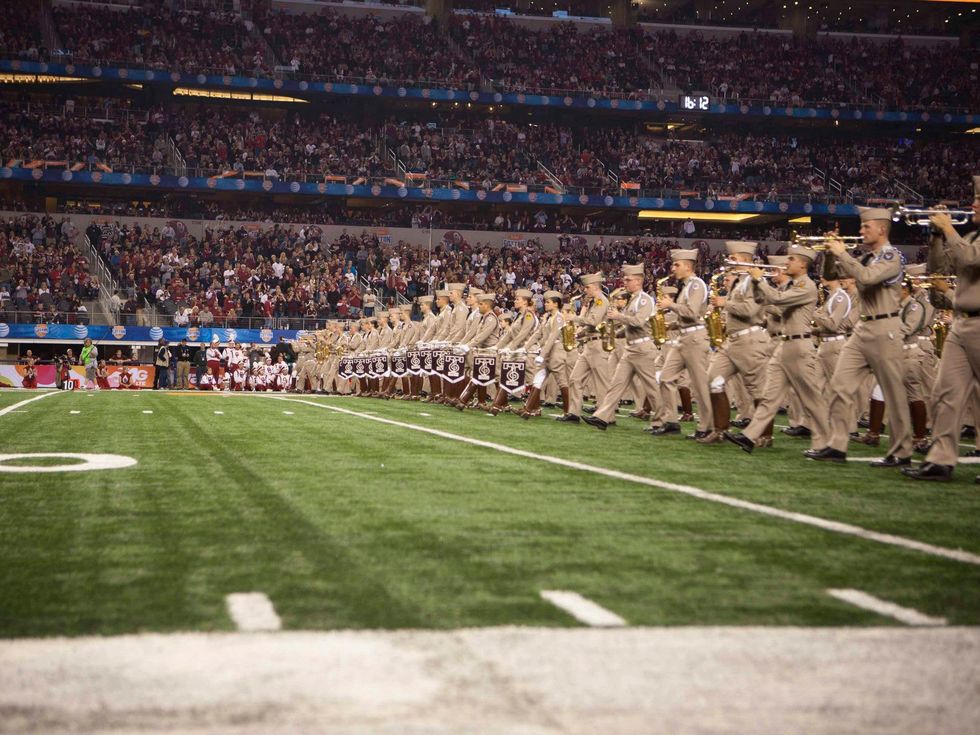 Texas A&M football fans at Cowboys Stadium