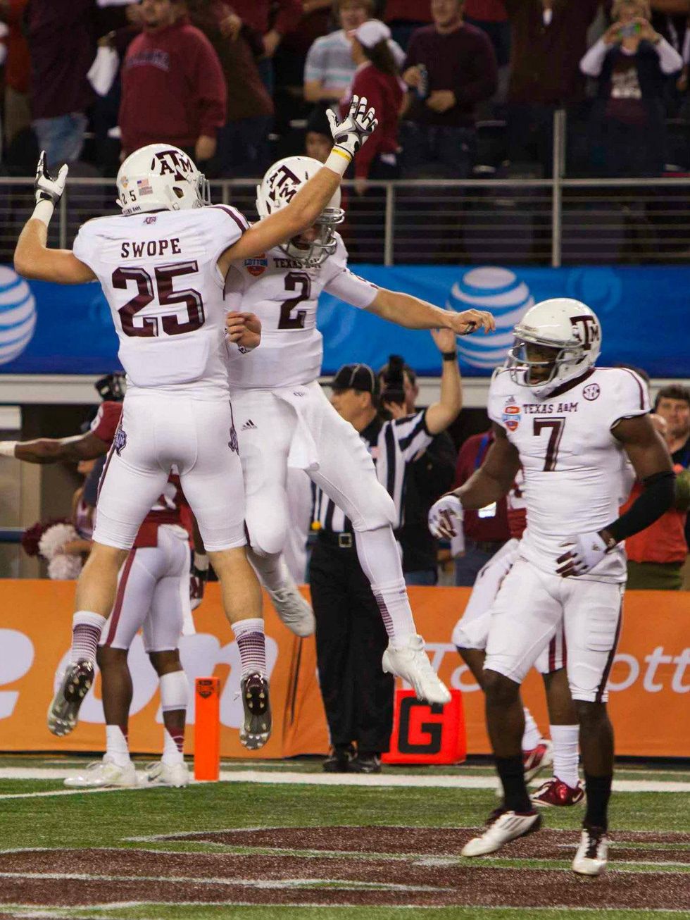 Texas A&M football players