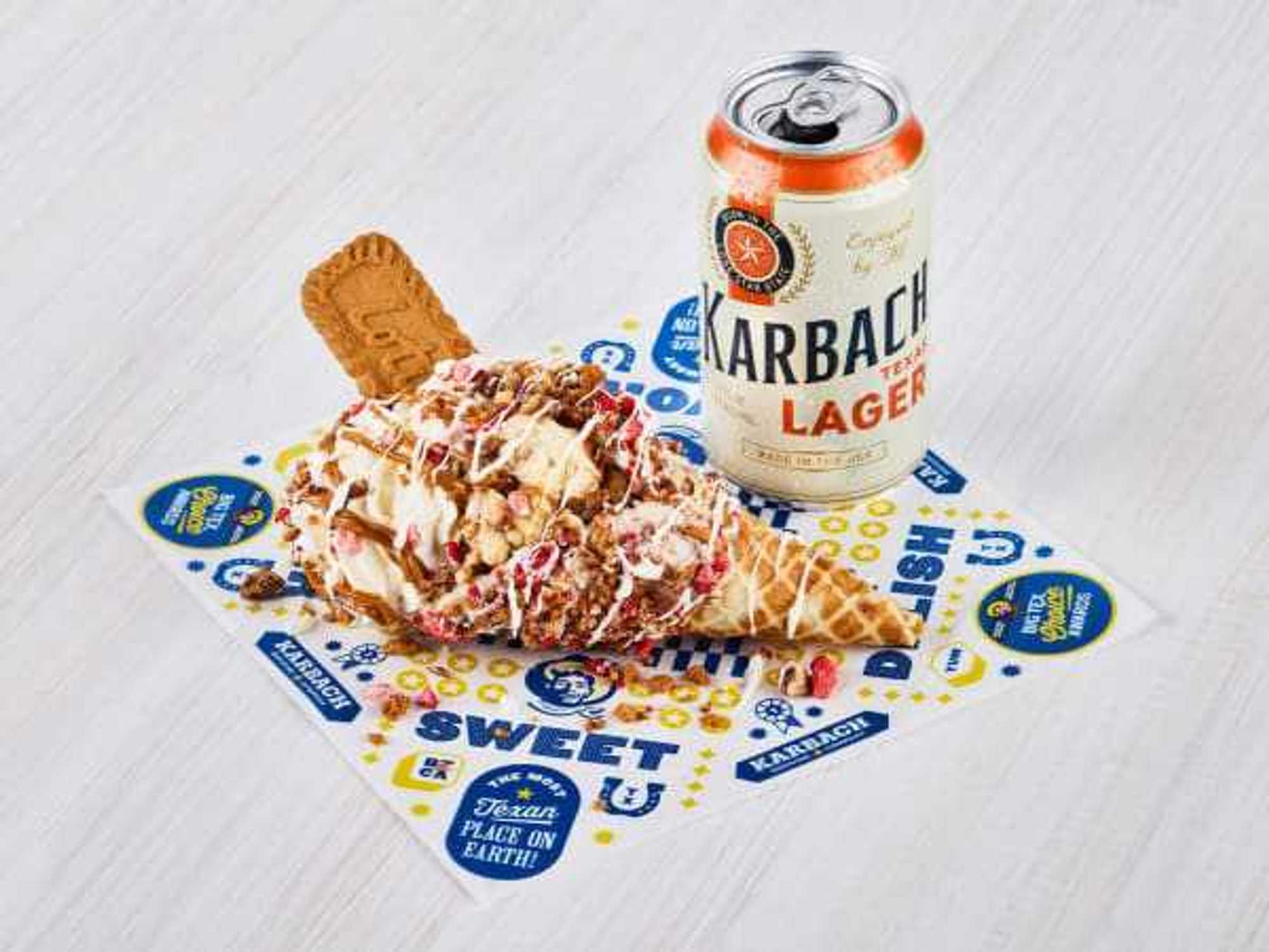 Texas Pecan Praline Cheescake Cone from State Fair of Texas' 2026 Big Tex Choice Awards finalists