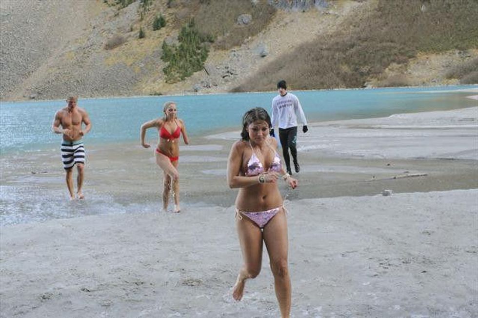 The Bachelor, Polar Bear Plunge, Lake Louise,