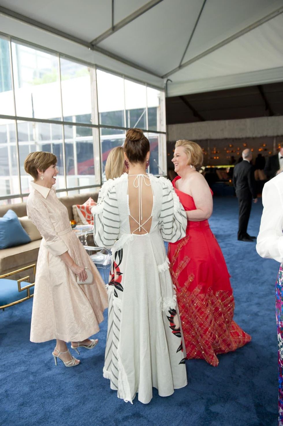 The back of Catherine Rose's dress