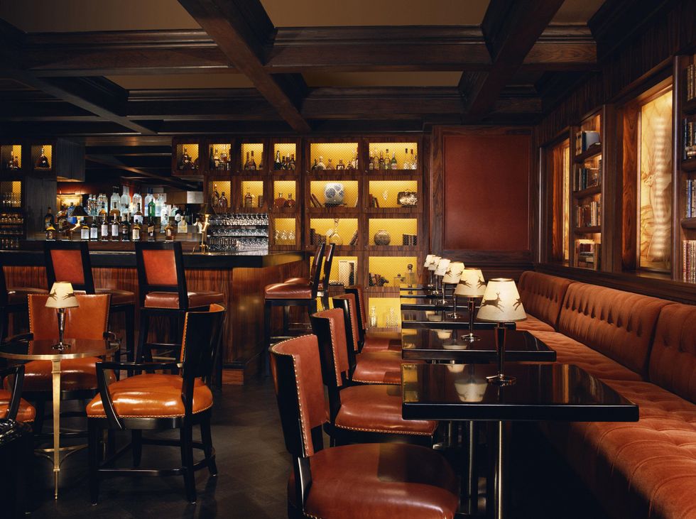 The bar at the Rosewood Mansion on Turtle Creek