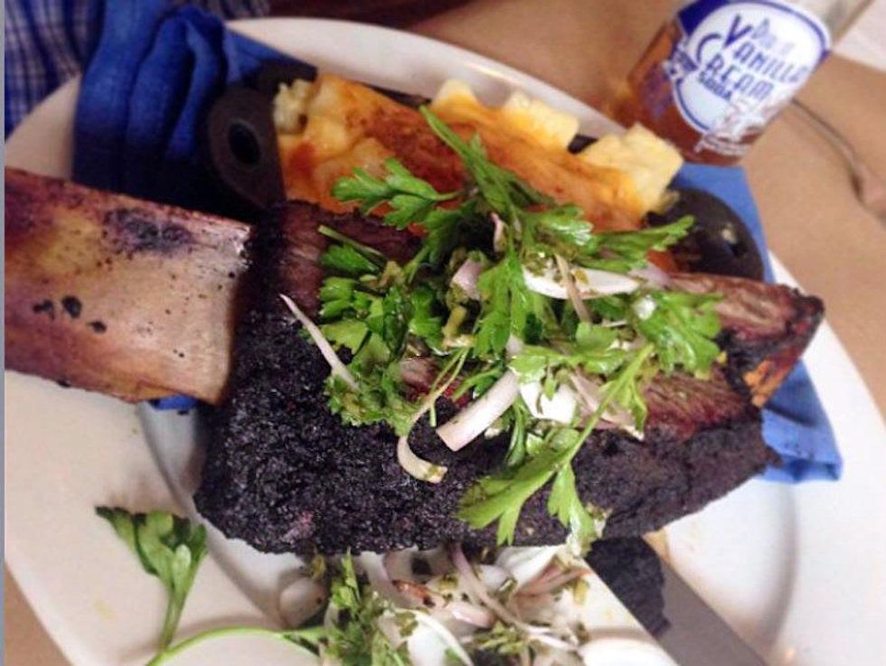 The Big Rib at Smoke restaurant in Dallas