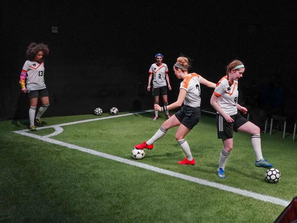 The cast of Dallas Theater Center's The Wolves