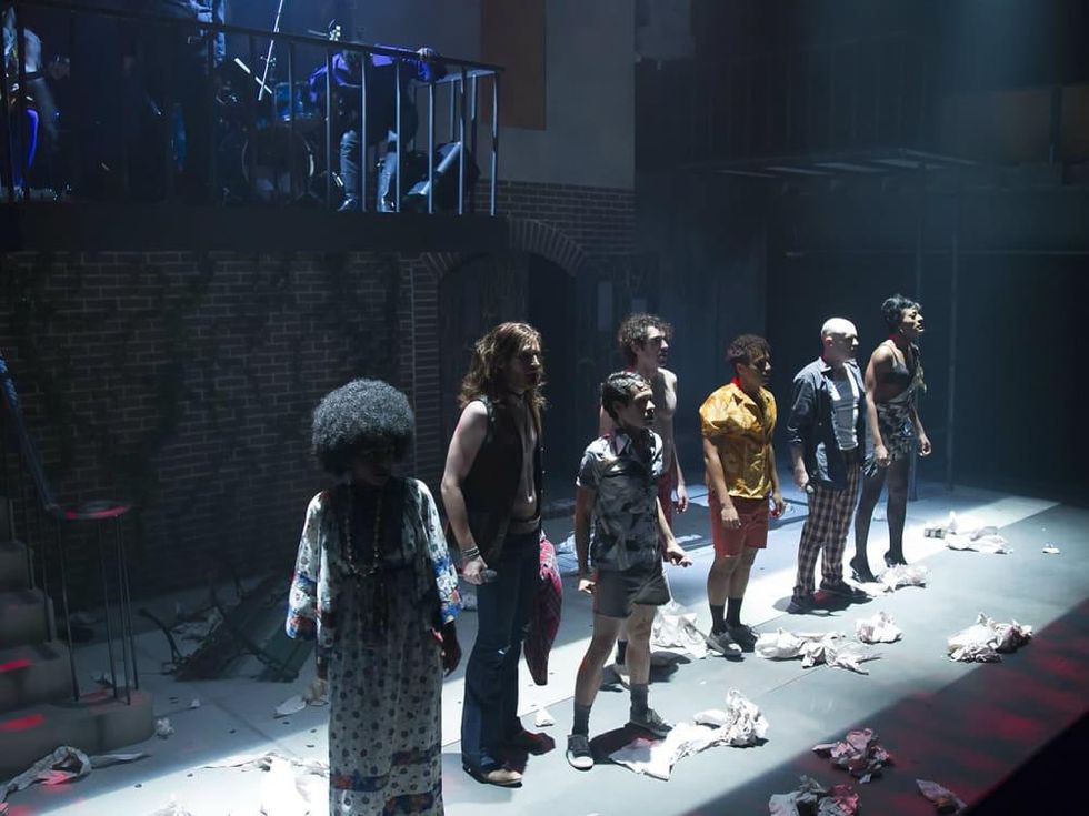 The cast of Hit the Wall at WaterTower Theatre