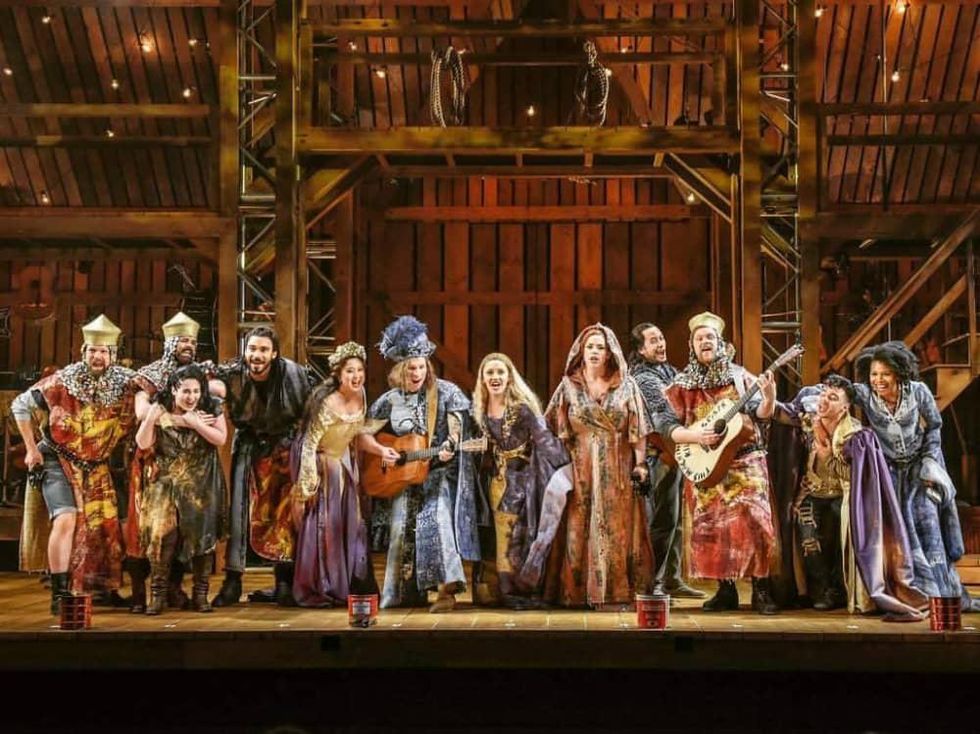 The cast of Hood at Dallas Theater Center