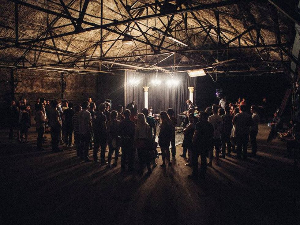 The crowd at Vice Palace