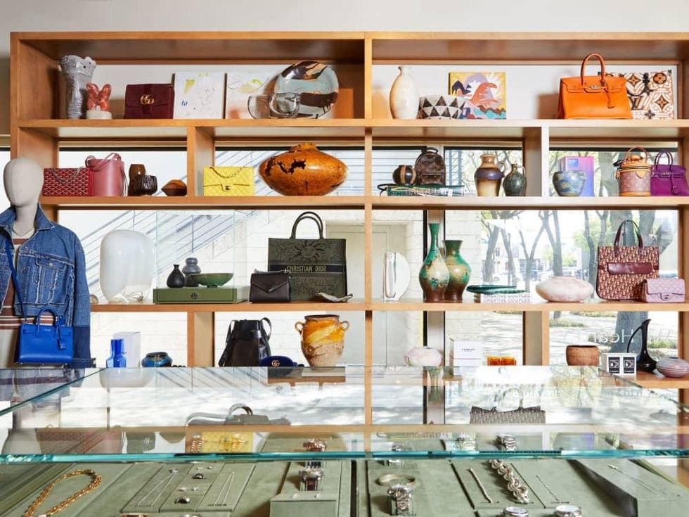 Online luxury resale shop unbuttons first real storefront for Dallas