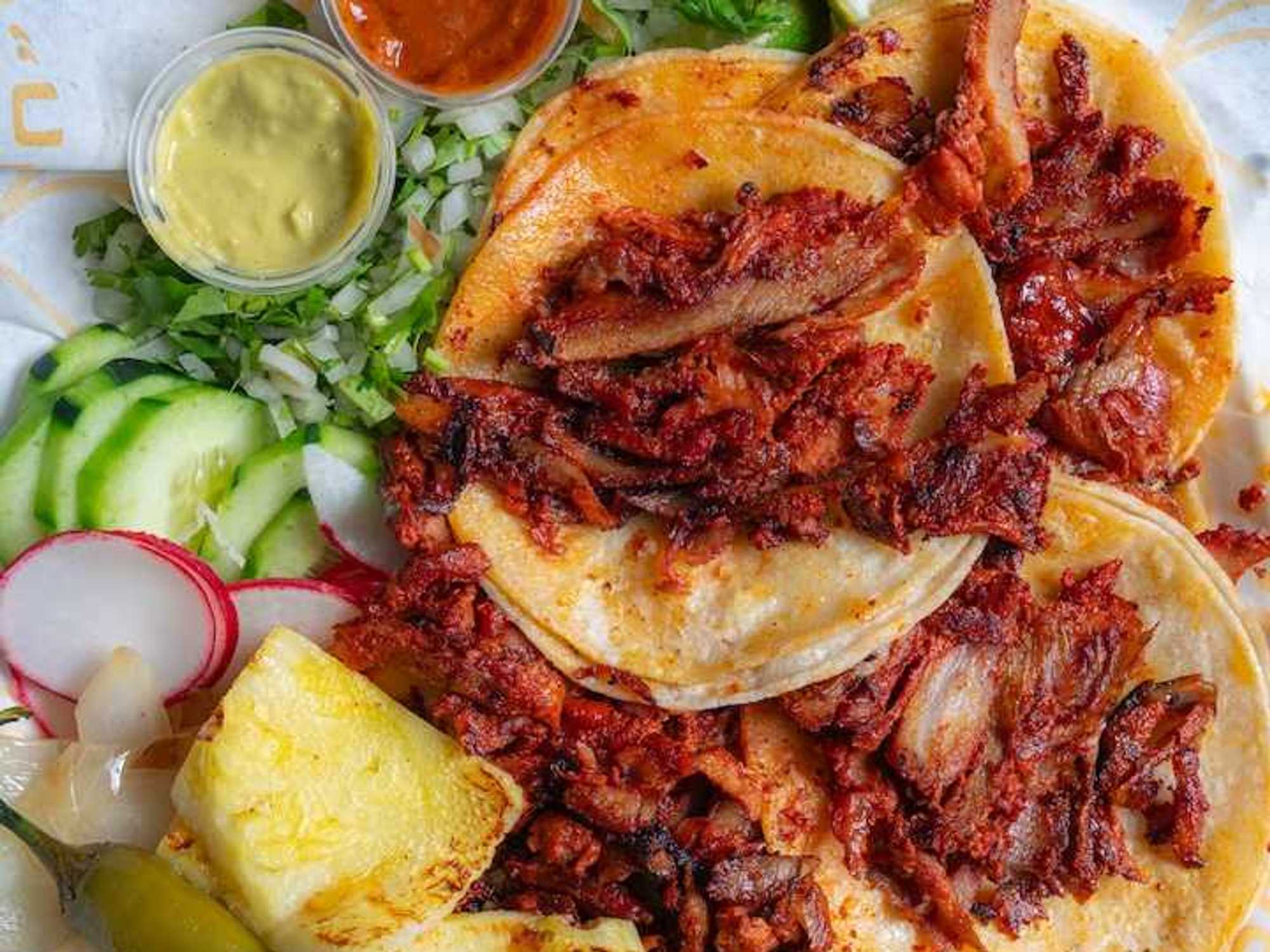 The trompo tacos at El Arquito are a fan favorite.